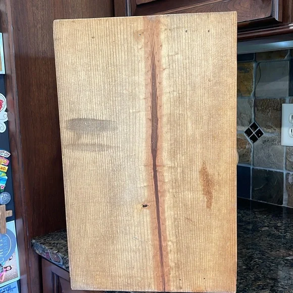 Vintage Rolltop Wooden Breadbox With Home Sweet Home - Picture 7 of 8